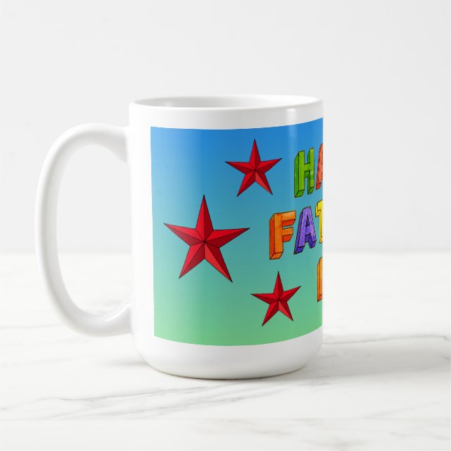 Alles Gute zum Vatertag Stern Kaffeetasse (Links)