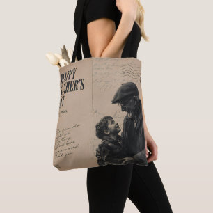 Alles Gute zum Vatertag Vintage-Brief und Opa-Port Tasche