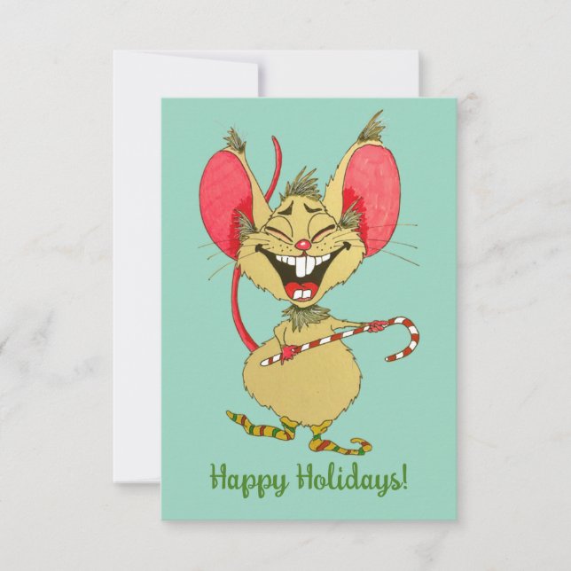 Alles Gute zum Weihnachtsfest! Dankeskarte (Vorderseite)