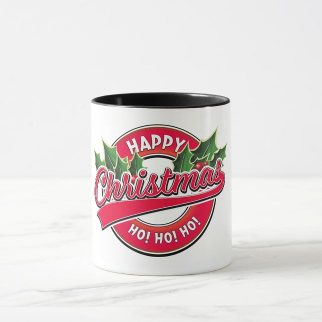 Alles Gute zum Weihnachtsfest! Ho! Ho! Tasse (Zentrum)