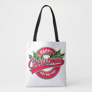 Alles Gute zum Weihnachtsfest! Ho! Ho! Tragetasche Tasche