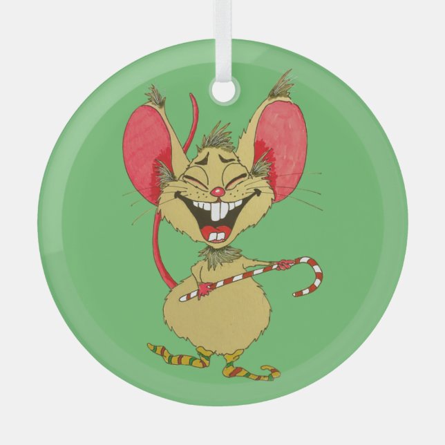 Alles Gute zum Weihnachtsfest! Ornament Aus Glas (Vorderseite)