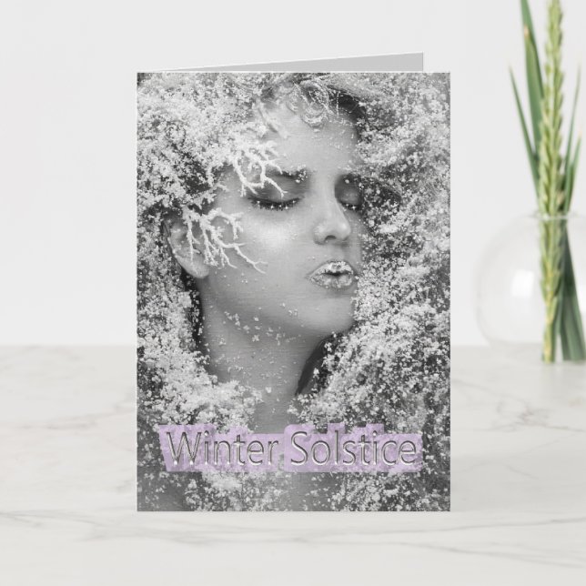 Alles Gute zum Winter! Feiertagskarte (Vorderseite)