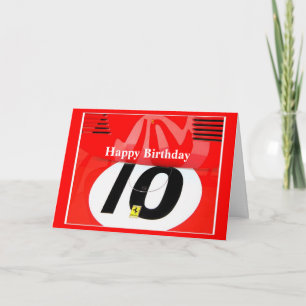 Alles Gute zum zehnten Geburtstag Karte