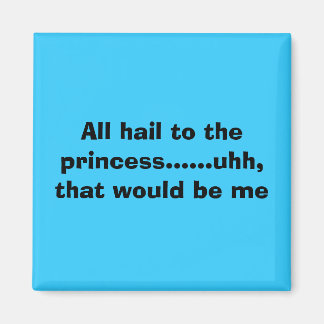 Alles hagelt zur Prinzessin......uhh, das wäre ... Magnet