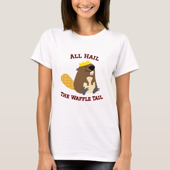 Alles Hail the Waffle Schwanz T - Shirt (Vorderseite)