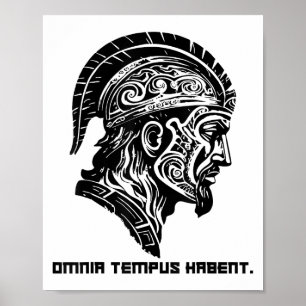 Alles hat seine eigene Zeit_ Weisheit römischer Ph Poster