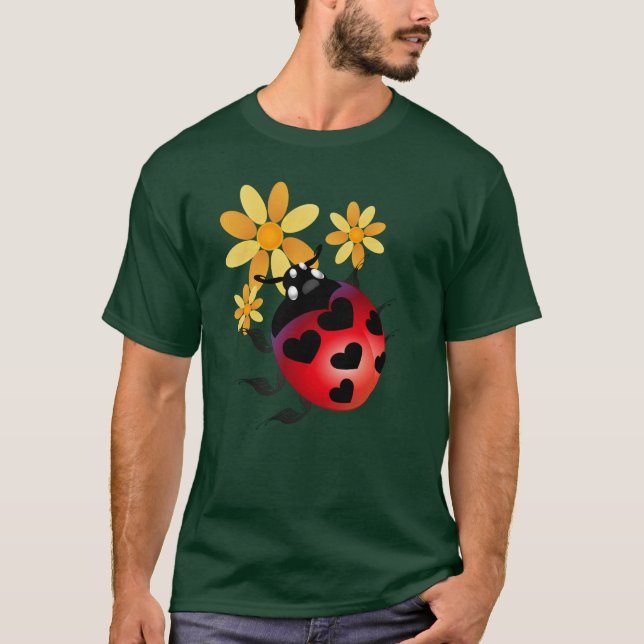 Alles Herz-Marienkäfer-Shirt T-Shirt (Vorderseite)