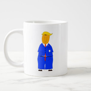 Alles im Leben ist Glück Donald Trump Kaffeetasse Jumbo-Tasse
