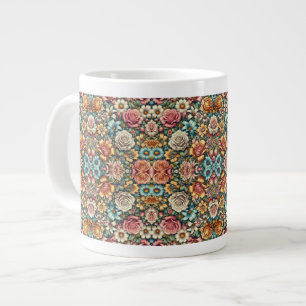 Alles in allem Blumendesign Jumbo-Tasse