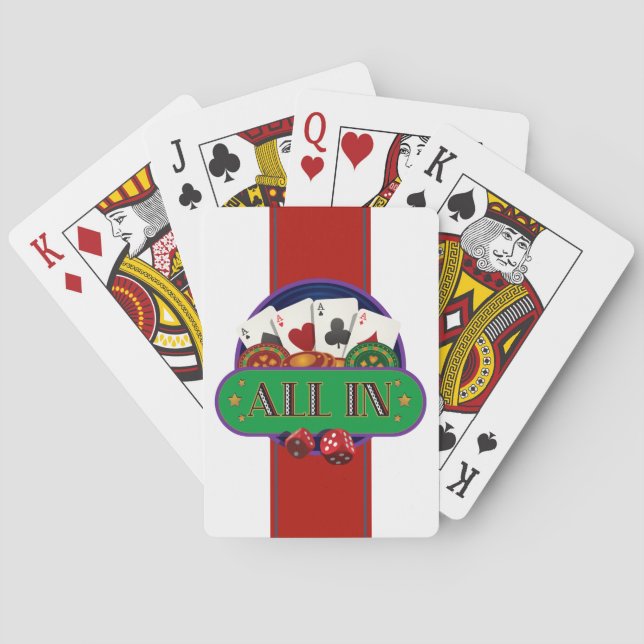Alles in allem Casino Poker Spielkarten (Rückseite)