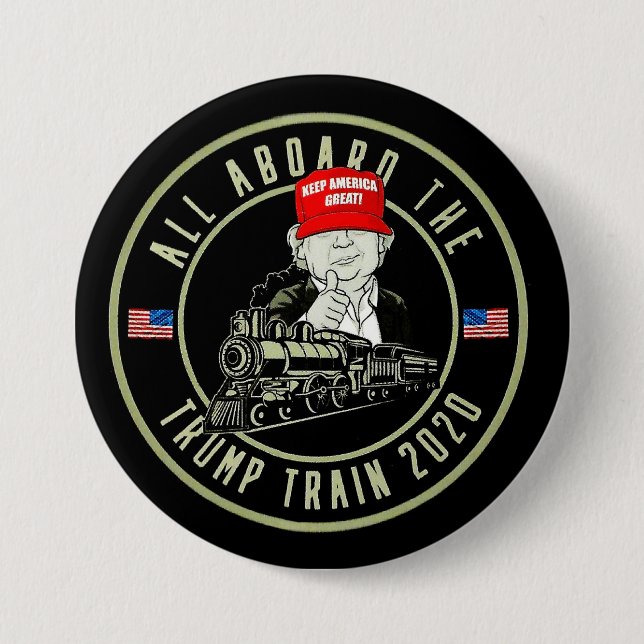 Alles in allem die Trump-Bahn 2020 Button (Vorderseite)