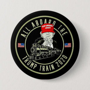 Alles in allem die Trump-Bahn 2020 Button