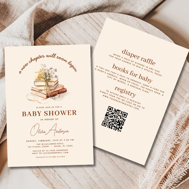 Alles in einem Buch Neues Kapitel beginnt Baby Dus Einladung (Von Creator hochgeladen)
