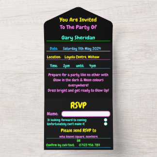 Alles in einem Party laden All In One Einladung