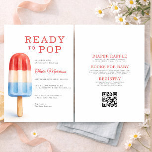 Alles in Einem Ready To Pop Popsicle Baby Shower Einladung