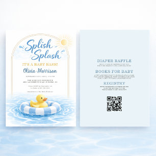 Alles in Einem Spritz-Spritz-Baby-Bash-Baby-Party Einladung