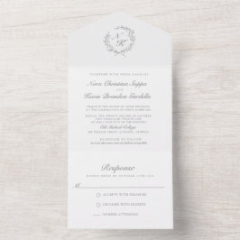 Alles in einer eleganten Einladung zur Hochzeit