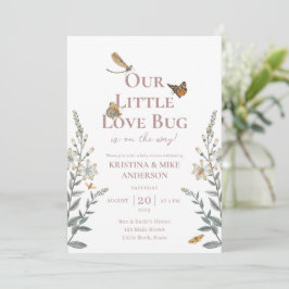 Alles in einer kleinen Liebe Bug Baby Dusche Einla Einladung