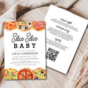 Alles in einer Slice Slice Slice Baby Pizza Baby D Einladung
