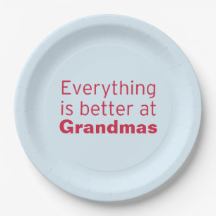 Alles ist besser bei Oma Pappteller