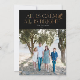 Alles ist Calm All ist helles Weihnachts-Foto Blac