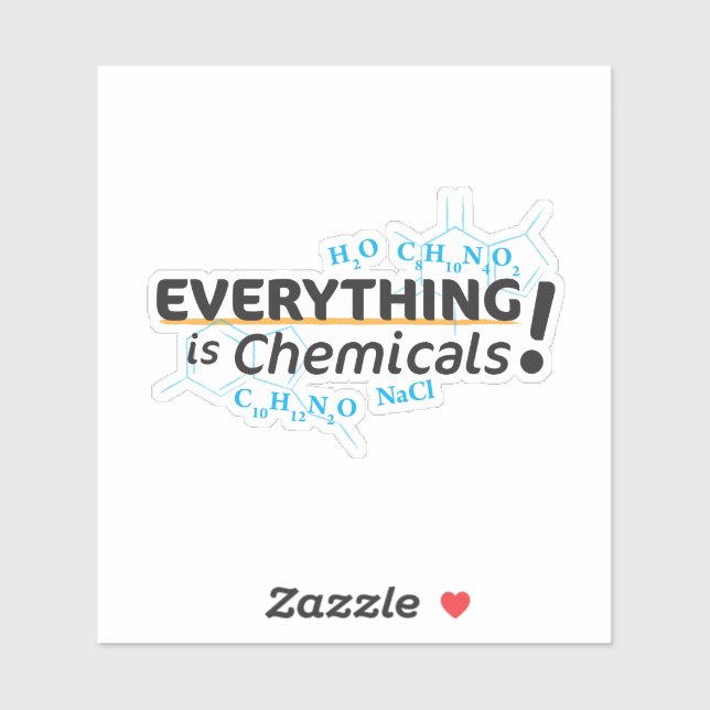 ALLES IST CHEMIKALIEN AUFKLEBER (Blatt)