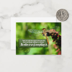"Alles ist ein Wunder" Inspiration Zitat Mitteilungskarte