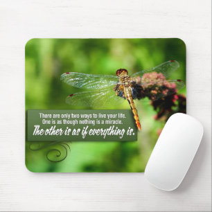 "Alles ist ein Wunder" Inspiration Zitat Mousepad
