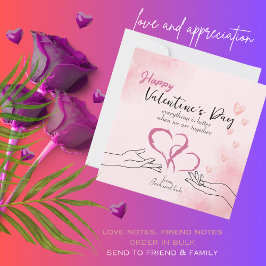 Alles ist eine bessere Valentinische Liebe Mitteilungskarte