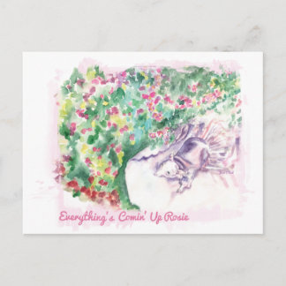 Alles ist eine Rosie-Postkarte Postkarte