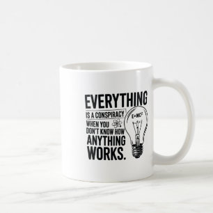 Alles ist eine Verschwörung... Aufkleber Kaffeetasse