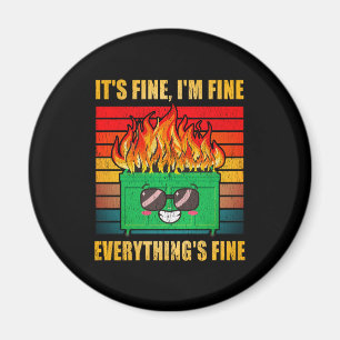 Alles ist fein Müller am Feuer Magnet