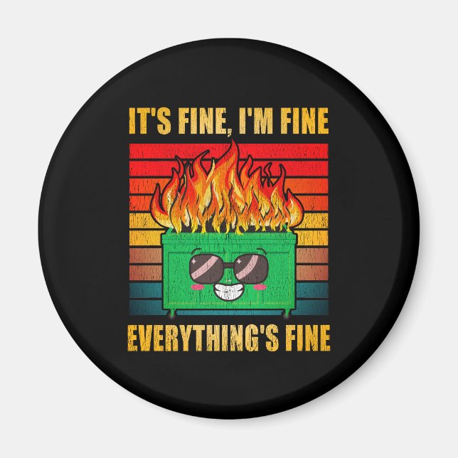 Alles ist fein Müller am Feuer Magnet (Vorne)