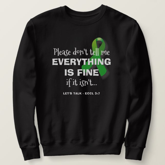 ALLES IST GUTE Mental Health Sweatshirt (Design vorne)