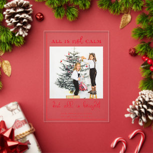 Alles ist hell, lustige Weihnachts-Kinder-Foto Acryleinladungen