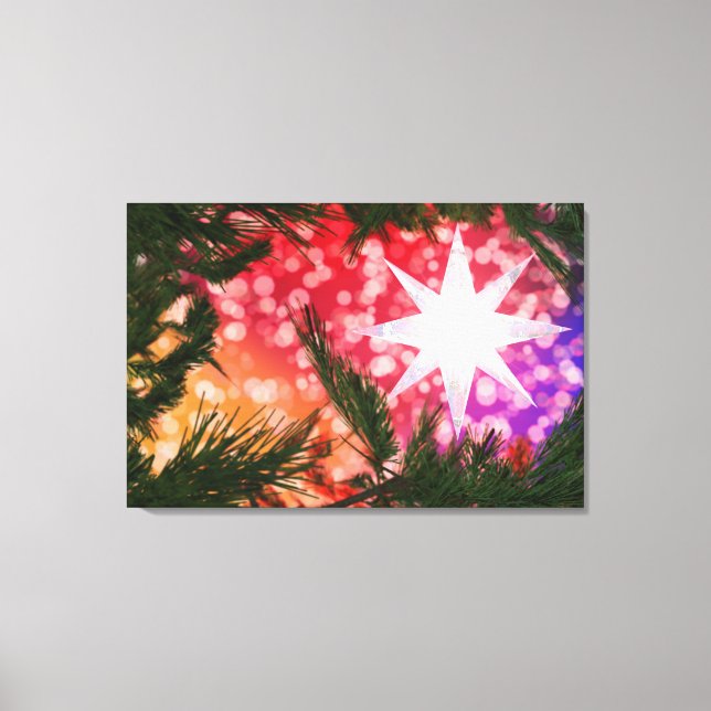 Alles ist hell weihnachtliche Canvas Print Leinwanddruck (Vorderseite)