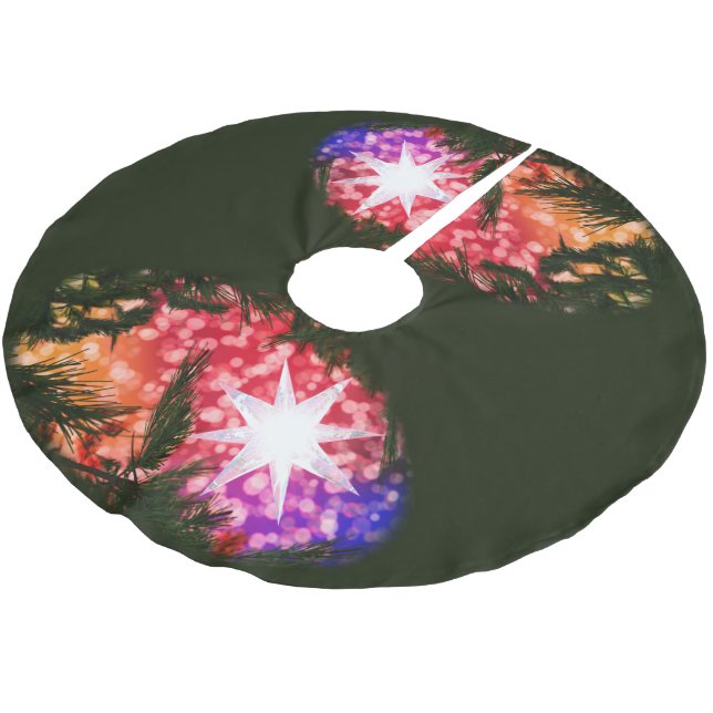 Alles ist helles Weihnachtsbaumrock Polyester Weihnachtsbaumdecke (Schrägansicht)