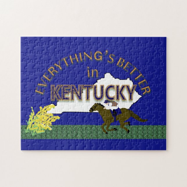 Alles ist in Kentucky-Puzzlespiel besser (Horizontal)