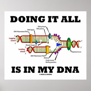Alles ist in meiner DNA (DNA-Replikation) Poster