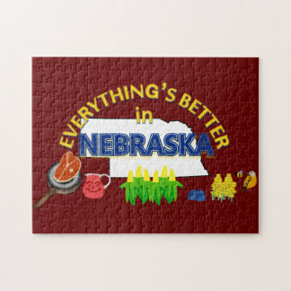 Alles ist in Nebraska-Puzzlespiel besser