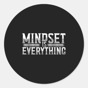 Alles ist inspirierend und motiviert runder aufkleber