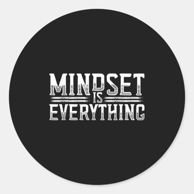 Alles ist inspirierend und motiviert runder aufkleber (Vorderseite)