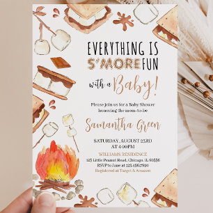 Alles ist mehr Spaß Baby Shower Einladung