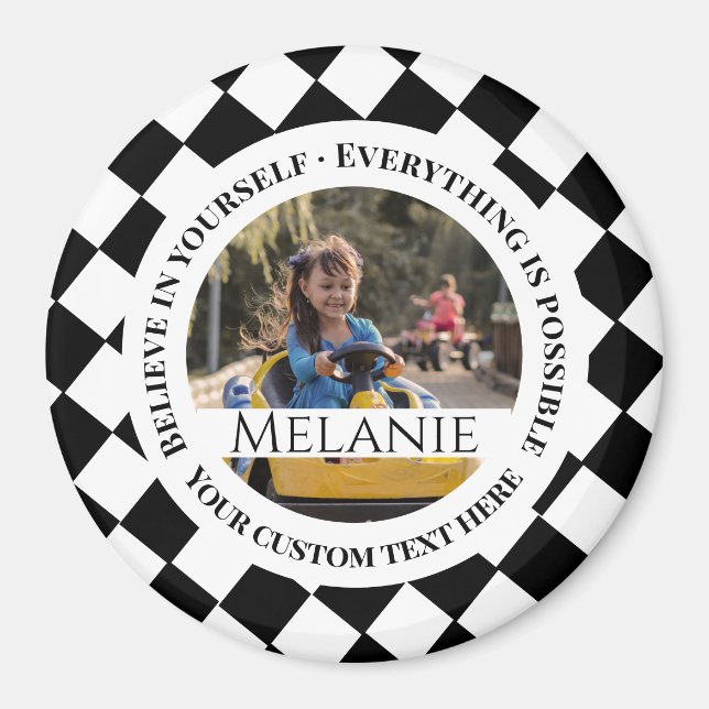 Alles ist möglich - glauben Sie an sich selbst Magnet (Vorne)