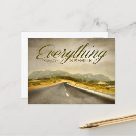 "Alles ist möglich" Motivation Affirmation Postkarte