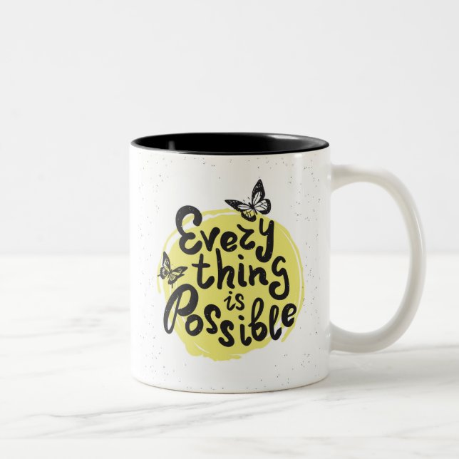 Alles ist möglich zweifarbige tasse (Rechts)