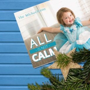 Alles ist nicht ruhig Teal Kinder Foto Weihnachten