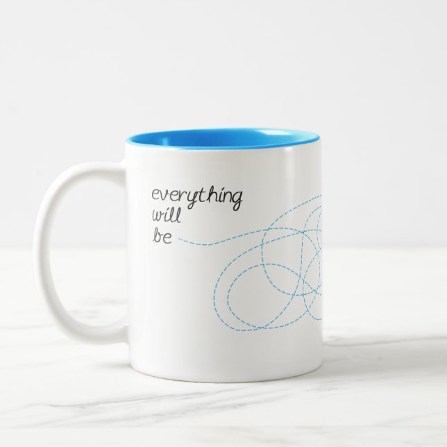 Alles ist OKAY Zweifarbige Tasse (Links)