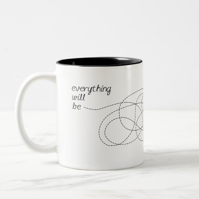 Alles ist OKAY Zweifarbige Tasse (Links)